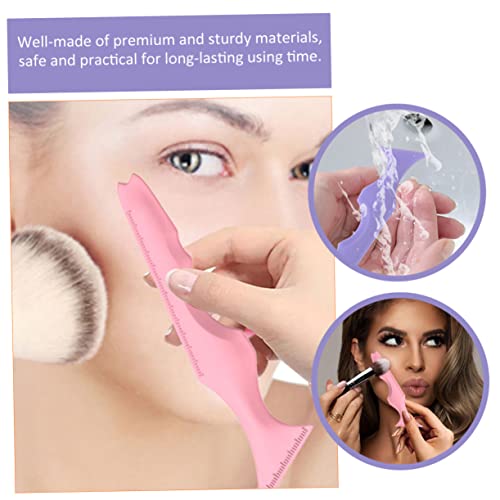 2pcs Plantillas para Cejas y Herramientas de Maquillaje de Silicona miniatura 5