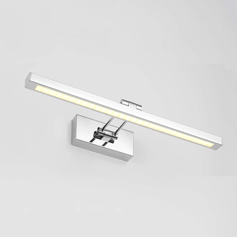 YTBHSHXZ wall Light， LED Bathroom Mirror Light Wall with Rocker Silver 3000K(12w 3000k)