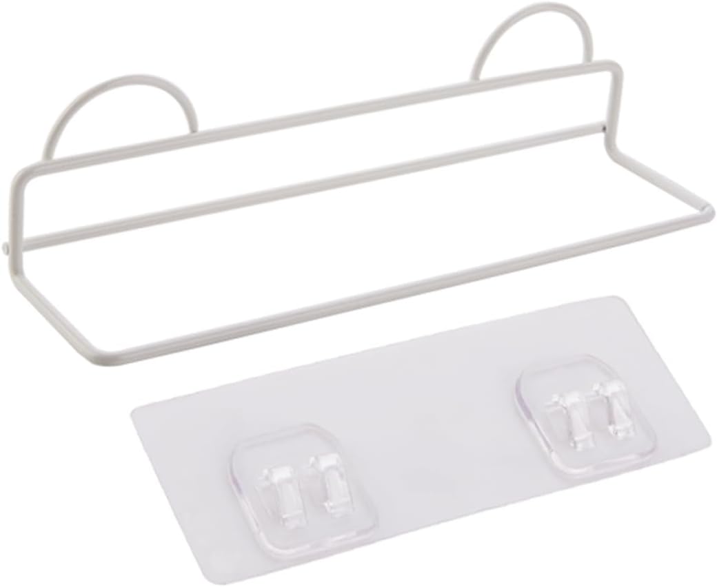 Ciieeo Wall Hanging Single Layer Shoe Rack for Slippers, Metal White