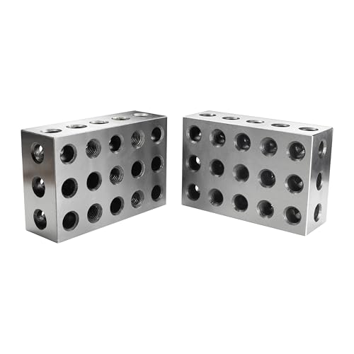 246 blocs de précision HFS paire de cales de fraisage 23 trous en acier trempé 0,5 cm de métrologie