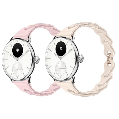 Bracelet montre Withings sport et course en silicone perforé 18 mm 20 mm