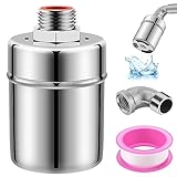 Automatic Water Float Valve, 1/2' Water Tank Float Valve for Livestock Water Trough, 304 Stainless Steel Auto Fill Shut Off for Water Tank Ponds, Aquariums, Aquaculture, Hydroponics and Reservoir