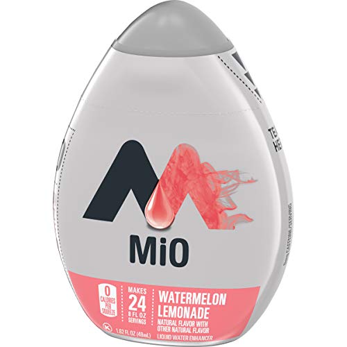 Image of MiO Watermelon Lemonade Naturally Flavored Liquid Water Enhancer (12 ct Pack, 1.62 fl oz Bottles)