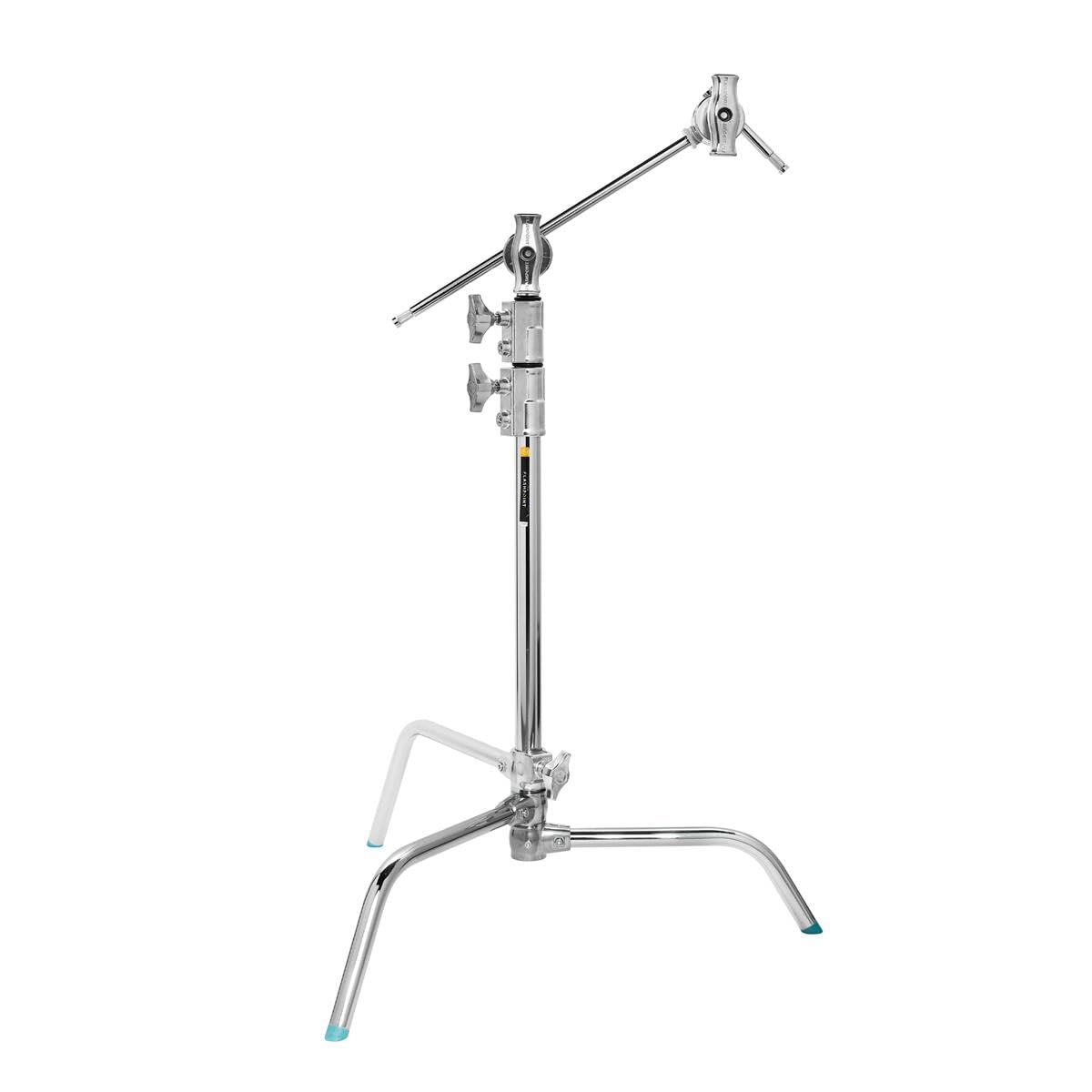 Flashpoint 20" Quick Sliding Leg C-Stand Kit with 2.5" Grip Head & 20" Grip Arm & 5" Baby Pin with Collar 1/4 and 3/8" Tap - 5.9' (Chrome)