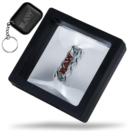 RAW Rolling Turbo Glass Filter Tips 12mm + Limited Edition RAW Tiny Matte Black Murderd Tray Key Chain - Reusable & Heat-Resistant