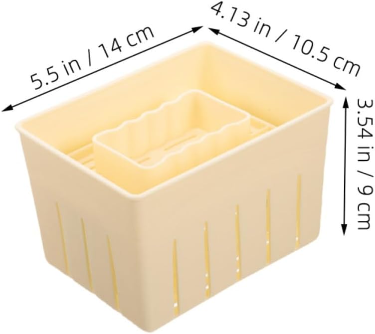 4 Piece Plastic Tofu Mold Press Set for Quick Water Drainage