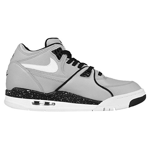 Nike Men's Air Flight 89, WOLF GREY/WHITE-BLACK, 9 M US3