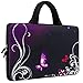 iColor 11" 11.6" 12" 12.1" 12.5" Laptop Carrying Bag Chromebook Case Notebook Ultrabook Bag Tablet Cover Neoprene Sleeve for Apple MacBook Air Samsung Google Acer HP DELL Lenovo Asus Purple Butterfly