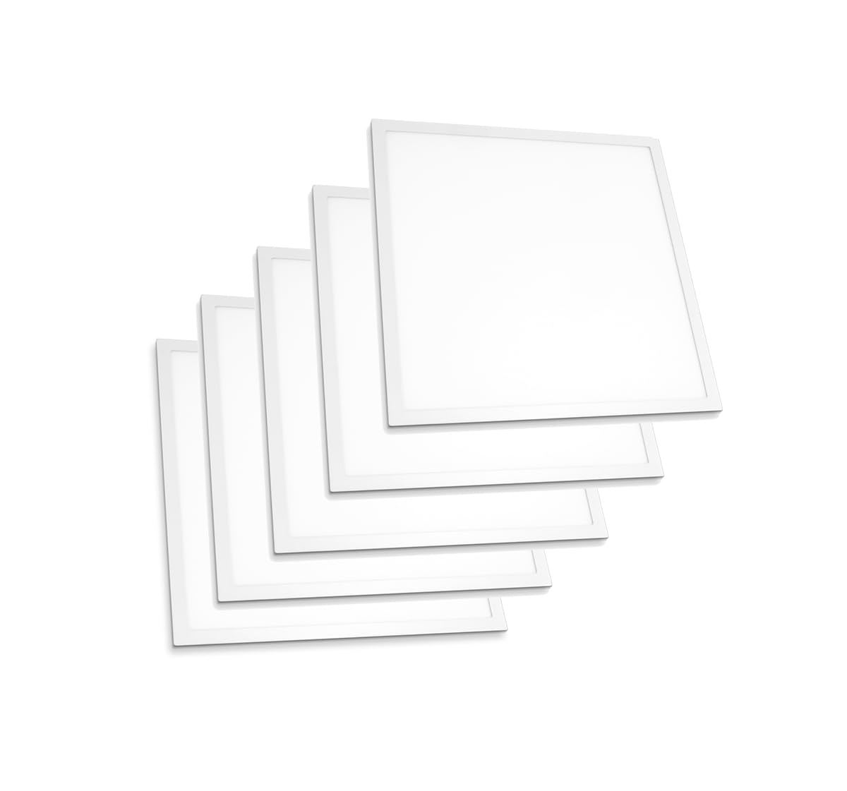 COUSON Panel LED 40W 595mm X 595mm Incluido Transformador Philips,Pack 5 Unidades (Blanco Neutro 4000k)