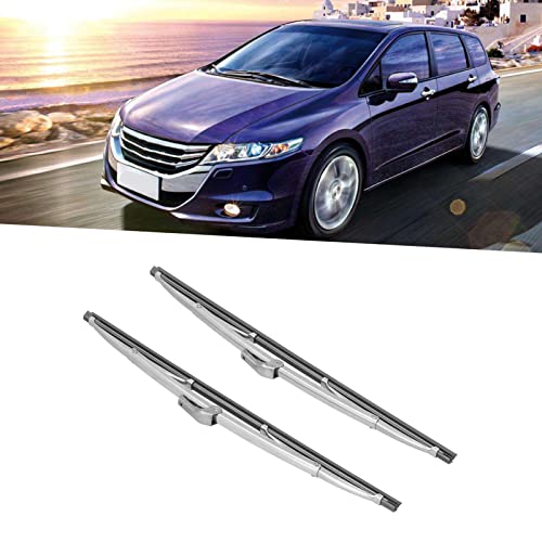 Vintage Car Stainless Steel Wiper Blades 12" Universal Set - Polished Silver Front Windshield Wipers for Classic Cars, Trucks, Marine & RV Vehicles by LUCKDANO - Image 3