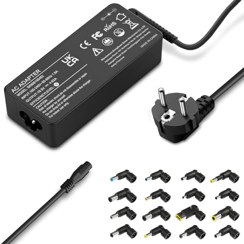 WOXNKLD Chargeur Universel 90W Ordinateur Portable Compatible avec Lenovo Dell HP Acer ASUS to Shiba Sam Sung Notebook Ultrabook,Alimentation avec 16 Embouts(Non Compatible avec Type C)