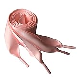 Bumpy Road 150 cm / 100 cm de cordones extra anchos de zapatos planos Cordones de cinta de satén 4 cm de ancho