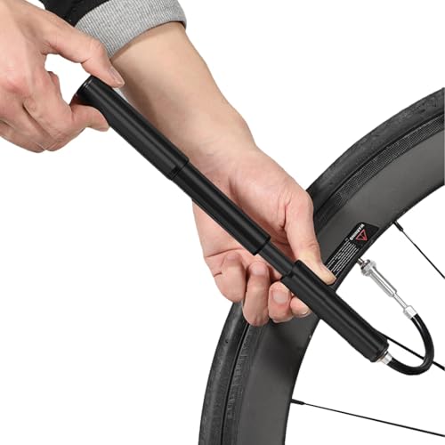 Bomba de aire portátil 160PSI eficiente inflador de aluminio para llantas de bicicleta