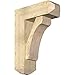 Ekena Millwork BKT0806X22X30LEC04RDF Legacy Craftsman Rough Sawn Bracket w/Offset Brace, Douglas Fir