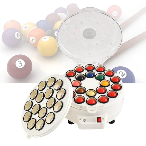 HFDJRWK Máquina Limpiadora de Bolas de Billar, Máquina Limpiadora Automática de Bolas de Billar Máquina de Lavado y Pulido de Bolas de Billar 16/22