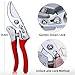 Kynup Pruning Shears, Gardening Scissors, Pruners for Gardening, Garden Grass Clippers Hand Hedge Shears, Heavy Duty Garden Tools(Red)