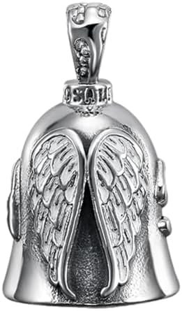 1/2 PCS Riding Bell - Motorcycle Guardian Bell, Riding Luck Key Chain Bell | Winged Motorcycle Bell, Portable Guardian Ride Faster, Riding Keychain for Good Luck, Rider, Men, Women