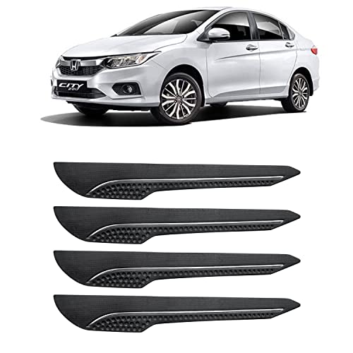 Image of AOSIS-Car Bumper Protector /Bumper Guard for Honda City ZX with Single Chrome Stripe (4-Pcs)