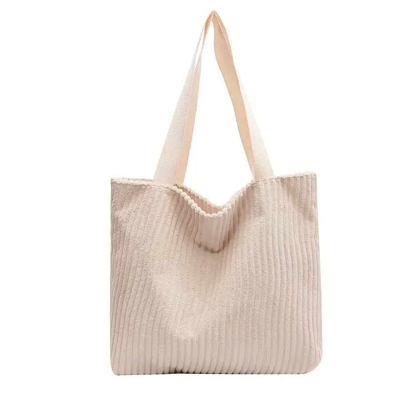 Street27® Korean Corduroy Tote Bag For Women Work Travel Large Capacity Shoulder Bag with Inner Pocket | Multi-Purpose Bag | Casual Handbags with Zipper for Office, College & Daily Use Street27® Korean Corduroy Tote Bag For Women Work Travel Large Capacity Shoulder Bag with Inner Pocket | Multi-Purpose Bag | Casual Handbags with Zipper for Office, College & Daily Use