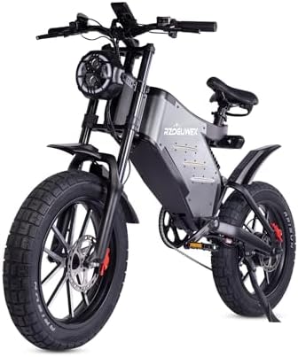 Bicicleta eléctrica, EBIKE Todoterreno de 20 Pulgadas para Adultos con batería Desmontable de 48 V 25 AH, Freno de Disco hidráulico Doble con Rueda magnética forjada