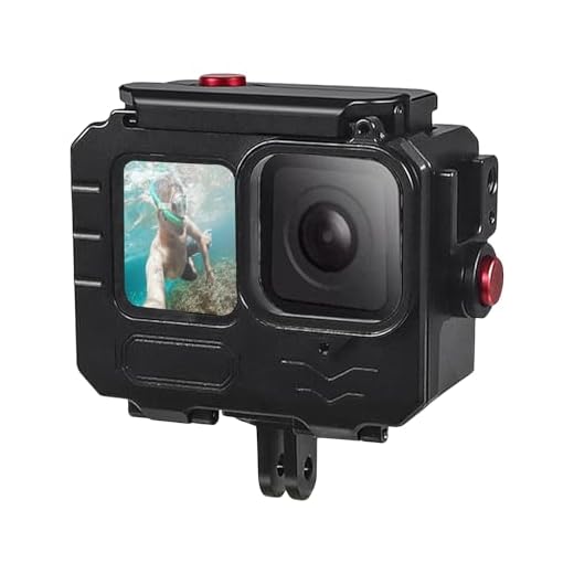 263FT/80M Aluminum Alloy Waterproof Case for Go Pro Hero13/Hero12/Hero11/Hero10/Hero9 Black, Underwater Diving Protective Housing Shell for Go Pro Hero 13 Action Camera with Bracket Accessories