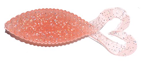 HIDEUP(ハイドアップ) ワーム スタッガー ワイド ツインテール 3.3インチ ピーチキャンディ #110 ルアー