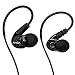 KINVOCA Sweatproof Sports Workout Earphones for Running Gym Exercise Jogging Wired Earhook Headphones with Volume Remote and Microphone Bass Noise Isolating Over Ear in Ear Sport Earbuds (Black)