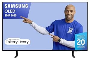 Samsung TV AI 42 Pouces OLED S90F 4K Smart TV, Processeur NQ4 AI Gen3, WiFi, OLED HDR+, Q-Symphony, OTS Lite, Gaming Hub, Bixby, Knox Security, Expérience Home Cinema pour Le Sport et Le Foot