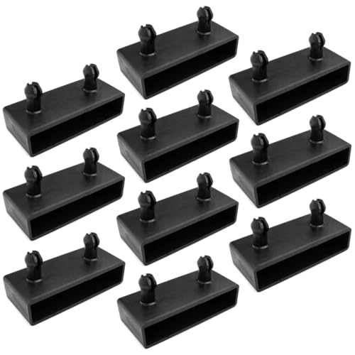 SCM Créations Lot de 10 Embouts Latte 53mm | Attache Plastique Renforcé Sommier lit canapé clic clac bz Matelas | Fixation Accroche Support Capuchon