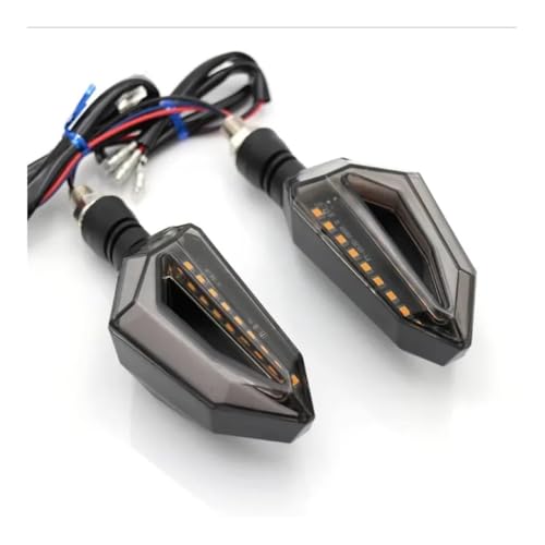 Clignotants universels de moto flèche 15 LED indicateurs de direction orange 12V pour motards