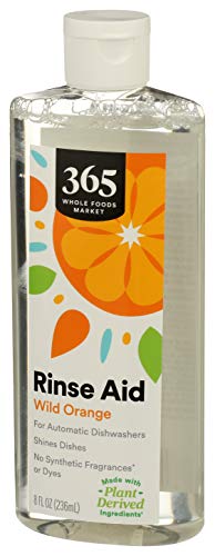 Image of 365 by Whole Foods Market, Rinse Aid for Automatic Dishwashers, Wild Orange Scent, 8 Fl Oz