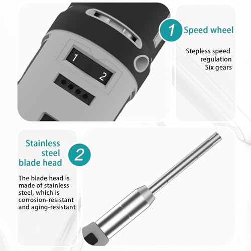 Lab Cell Tissue Homogenizer, 0,5-250ml ręczny Homogenizer o wysokiej długości z 6mm,8mm, 10mm głowic roboczych, 6-Speed Regulable, dla żywności, Medycyny, Kosmetyki, ładowni