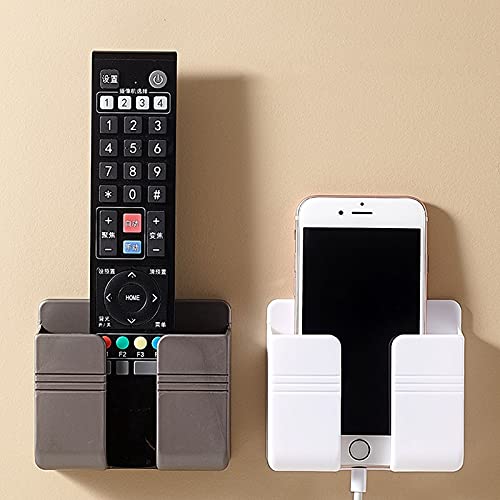 Boîte de rangement télécommande blanche sans perçage pour mur - 3