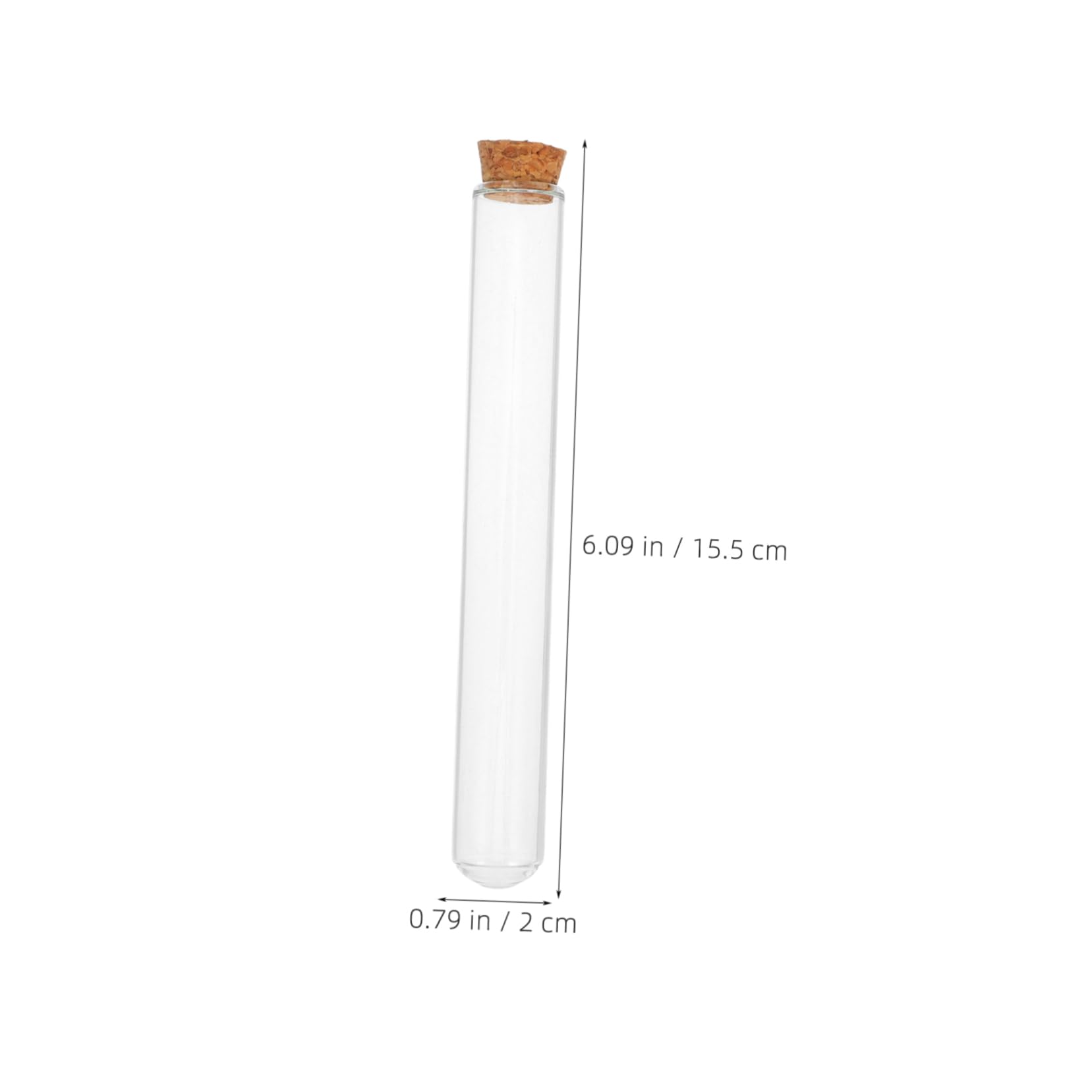 SOLUSTRE 20pcs Experimental Glass Test Tube Microcentrifuge Tube Testing Tube Laboratory Tubes Scientific Tube Bath Salt Vials Microfuge Tube Bath Salt Tubes Lab Test Tubes Cork Transparent
