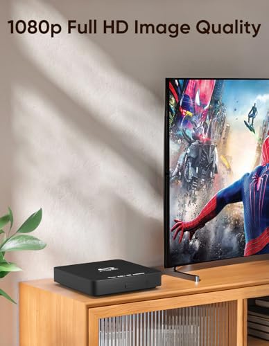 Reproductor Blu Ray 1080P Reproductor de discos Blu-ray para cine en casa, Dolby Audio/DTS, reproduce todos los DVD y Blu Ray de la región A 1, soporta memoria USB de 128 GB, con cable de conexión de - imagen 3