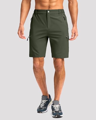 Image of G Gradual Men's Hiking Cargo Shorts 9 inch Quick Dry Lightweight with 4 Pockets