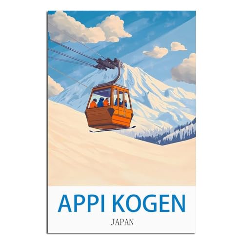 Poster Japon LNBIAND Appi Kogen affiche vintage evasion pour les passionnes