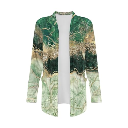 Image of Biyejit Women's Long Sleeve Open Front Cardigan Casual Loose Lightweight Cardigans with Pockets Drape Cardigan