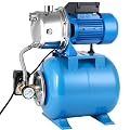 1.6HP Shallow Well Pump with Pressure Tank, Maximum Head 157FT, 1320GPH 110V-120V Automatic Water Booster Jet Pump for Home, Garden, Lawn