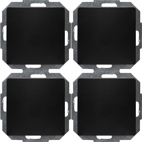 Kopp París ProfiPack - Interruptor universal (4 interruptores intercambiables), color negro mate