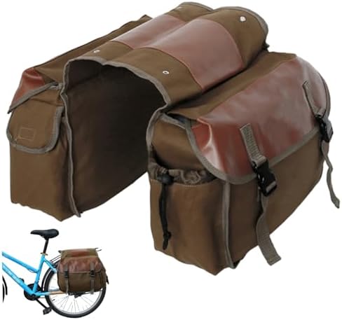 Bolsa De Portaequipajes Radkoo Para Bicicleta | Impermeable De 18 L | Poliéster 600D | Reflectante | Fácil Montaje