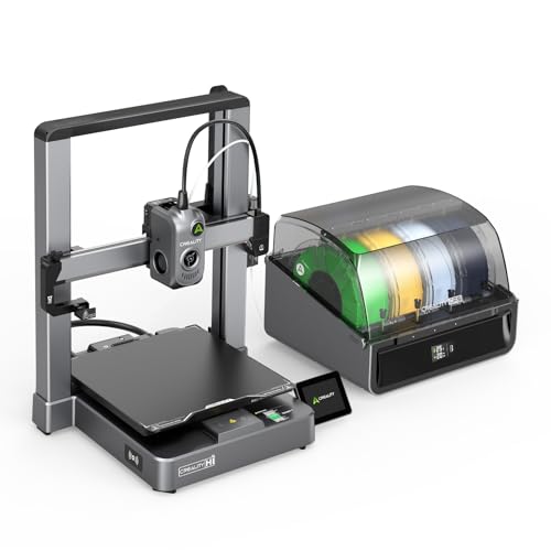 Creality 3D Printer New 3D Printer with 4 Colors Filament System 500mm/s Speedy Smart 3D Printer with Color Touch Screen Auto Leveling Silent for Home and office Print Size 262630cm(Hi Combo)