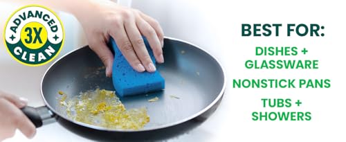 Image of Scotch-Brite ocelo Non-Scratch Foam Scrubber, 16 Count