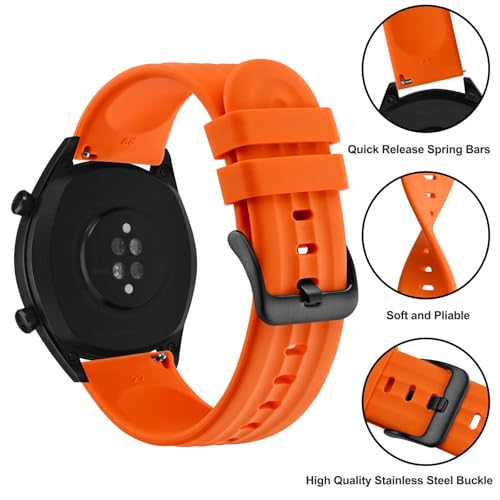 Bracelet de montre en silicone extra long résistant pour grands poignets