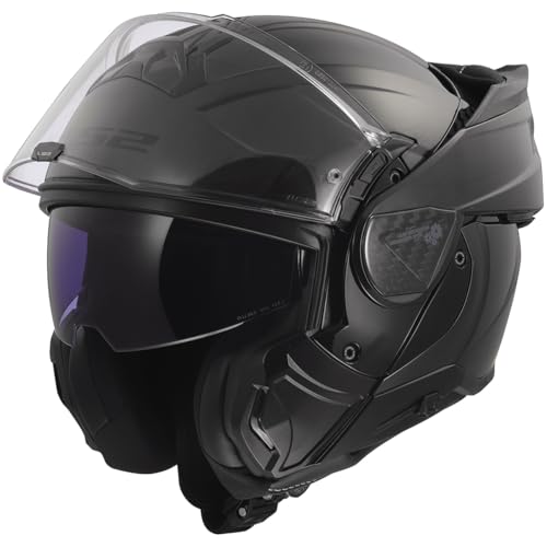 Image of LS2 Helmets Advant II Modular Motorcycle Helmet W /SunShield (Gloss Jeans Gray - X-Small)