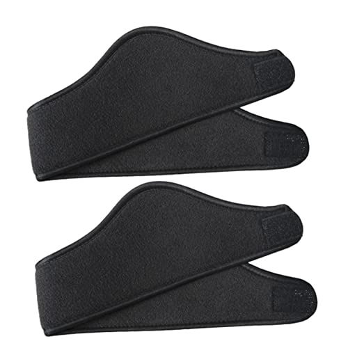 VANZACK 2Pcs Fleece Ear Warmers for Running Unisex Stretchy Ear Muffs Hairband Cold Weather Ear Cover Headbands for Outdoor Activities and Sports