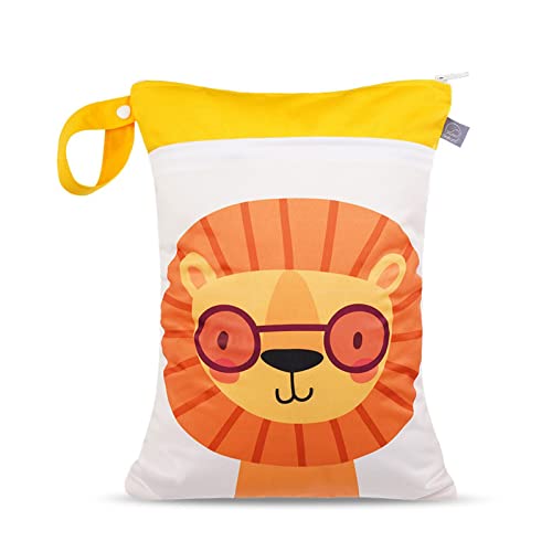 Bolso impermeable para pañales con diseño de dibujos animados miniatura 1