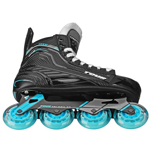 Tour Hockey Code DK9 Roller Hockey Skates, Black, Size 6
