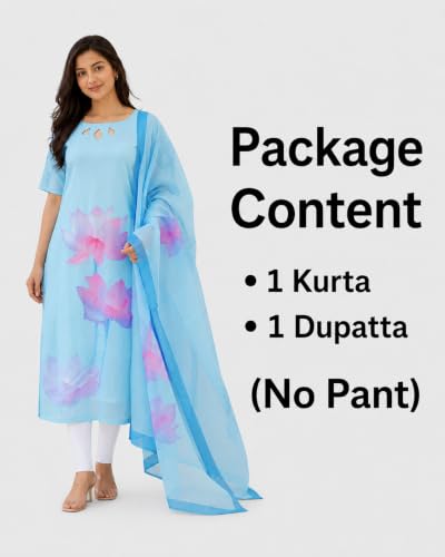 Image of Sun Fashion And Lifestyle Chanderi Printed Straight Kurta With Dupatta Set