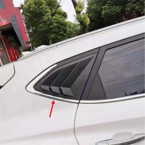 Persianas laterales traseras con ala de alerón para Hyundai Tucson 2016-2020, plástico ABS 4